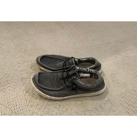 Hey Dude Wally Stretch Black Slip On Shoes Sz. 10 - Picture 4 of 8